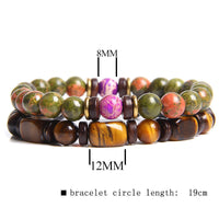 African Turquoise & Tiger's Eye Bracelet - Naya