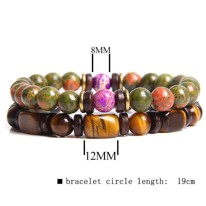 African Turquoise & Tiger's Eye Bracelet - Naya