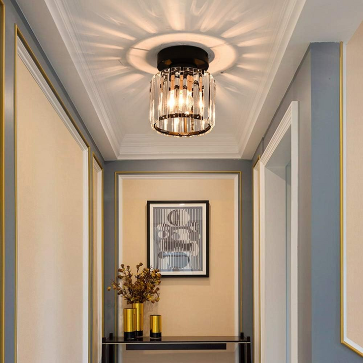 Modern Crystal Ceiling Lamp - CrystalGlow