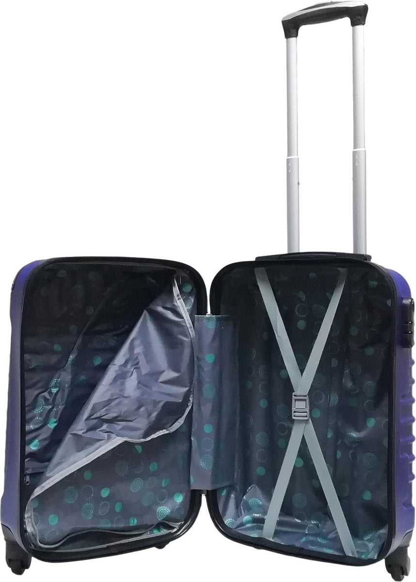 2-Delige Donkerblauwe Hardcase Kofferset – Monaco