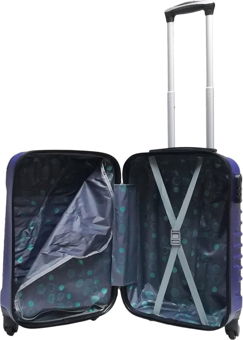 2-Delige Donkerblauwe Hardcase Kofferset – Monaco