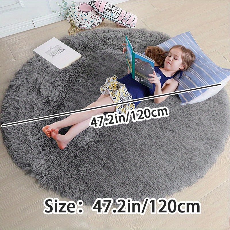 Rond Fluffy Vloerkleed - Clouda