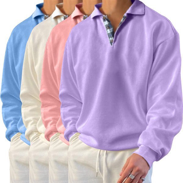 Casual Men's Polo Sweater - Oliver