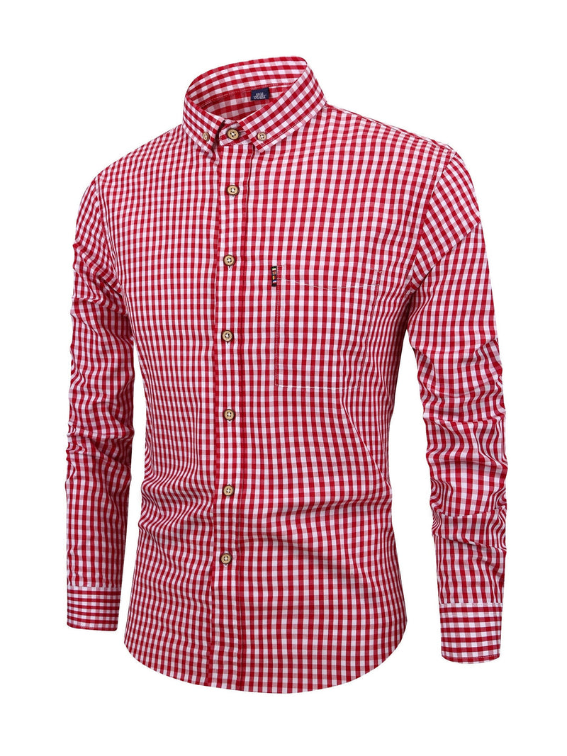 Checked Men's Shirt with Comfortable Fit – Jules