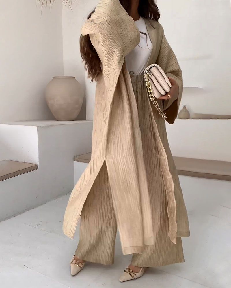Casual two-piece set for women with jacket and pants - Thalia