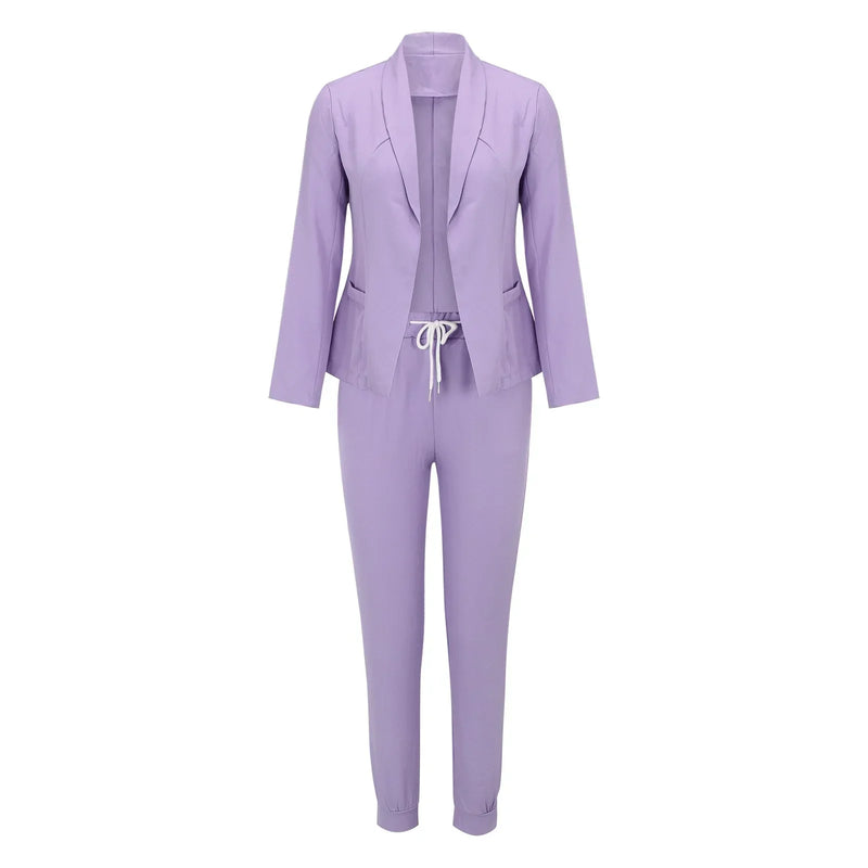 Casual Tweedelige Set met Strikceintuur – Liora
