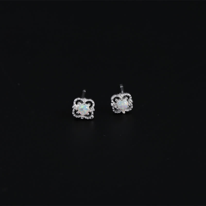 Delicate Vintage Earrings with Opal - Seraphina