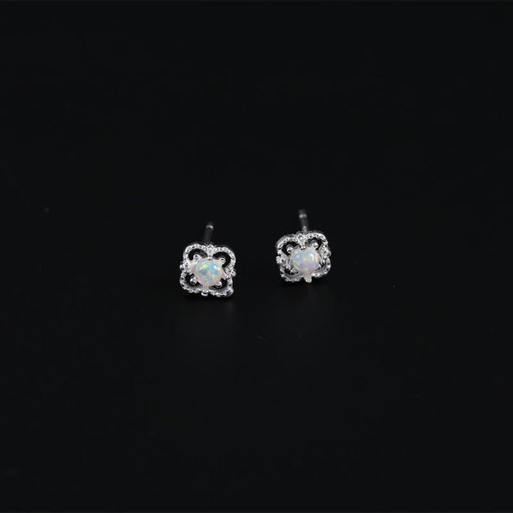 Delicate Vintage Earrings with Opal - Seraphina
