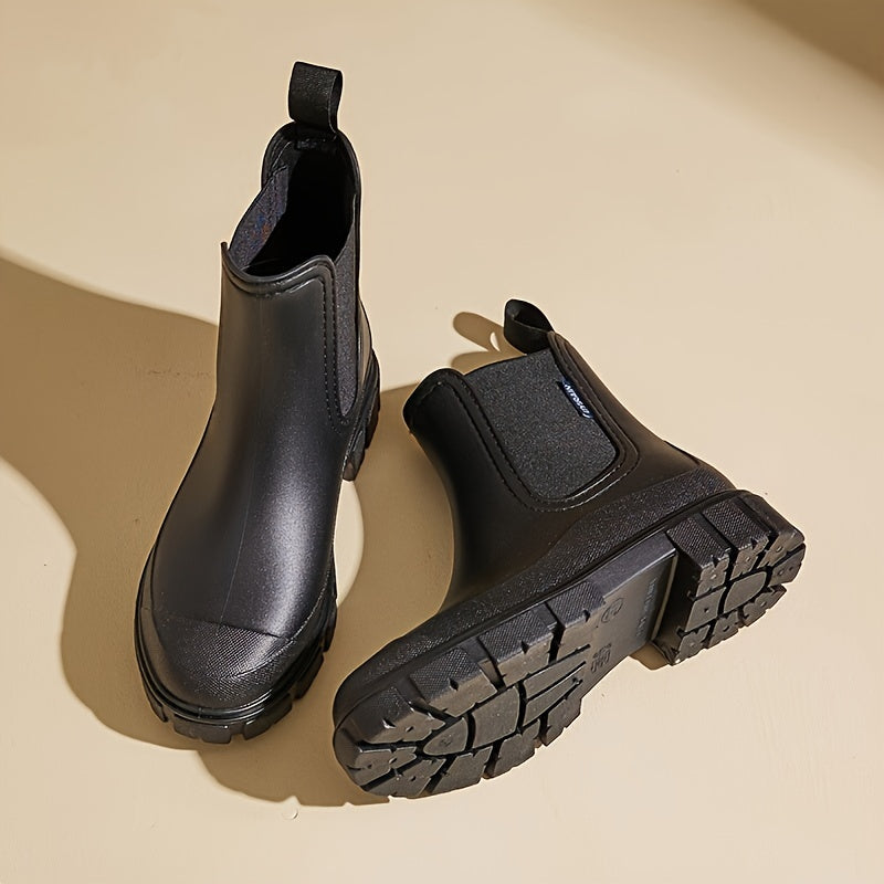 Women's Mid-Calf Waterproof Rain Boots with Non-Slip Sole – Selora