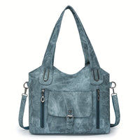Vintage-Stijl Vegan Leren Schoudertas - Marivelle