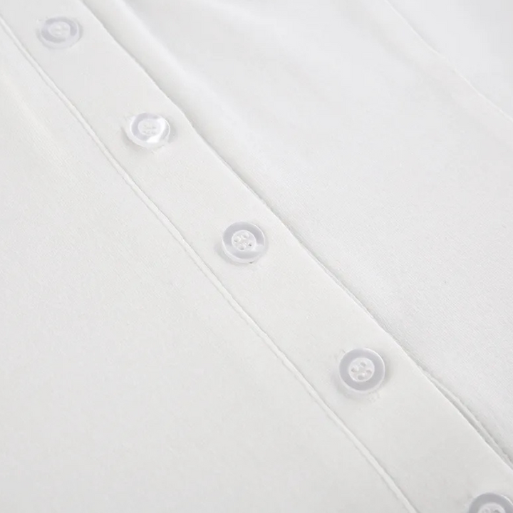 Versatile White Women's Blouse - Nova