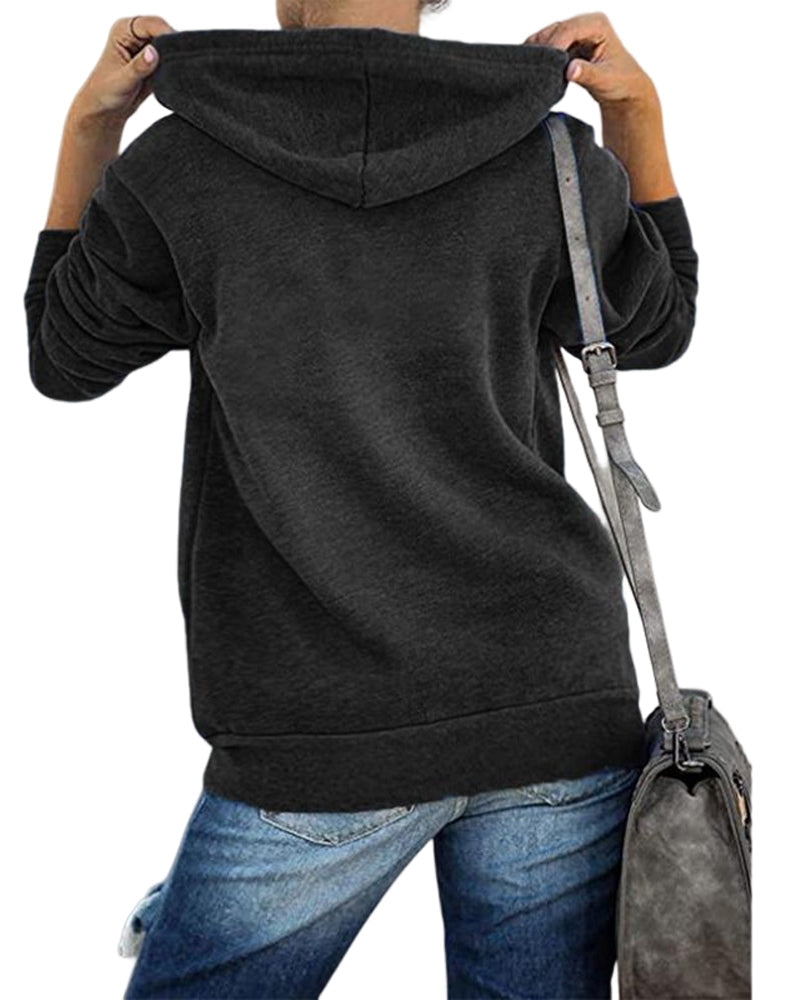 Solid Women's Cardigan with Pockets - Emma