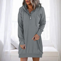 Minimalist Long Women's Hoodie – Valeria