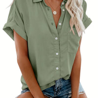 Grace Collar Blouse | Comfortable Button Closure