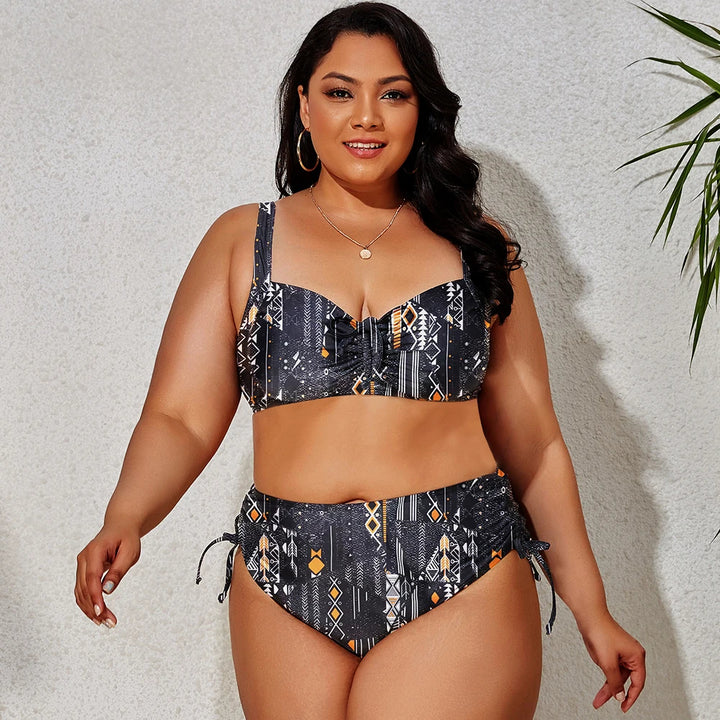 Sammy Jackson™ Adele Plus-Size Bikini | Kleurrijk & Stijlvol