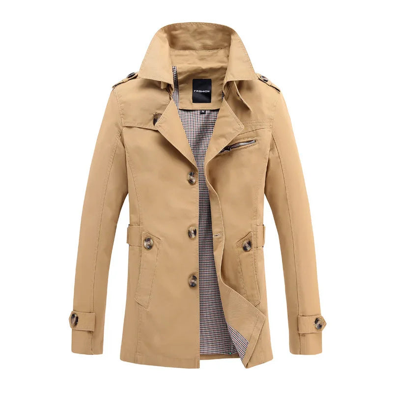 Sammy Jackson™ Michiel Winter Trench Coat | Trendy Warm Winter Coat