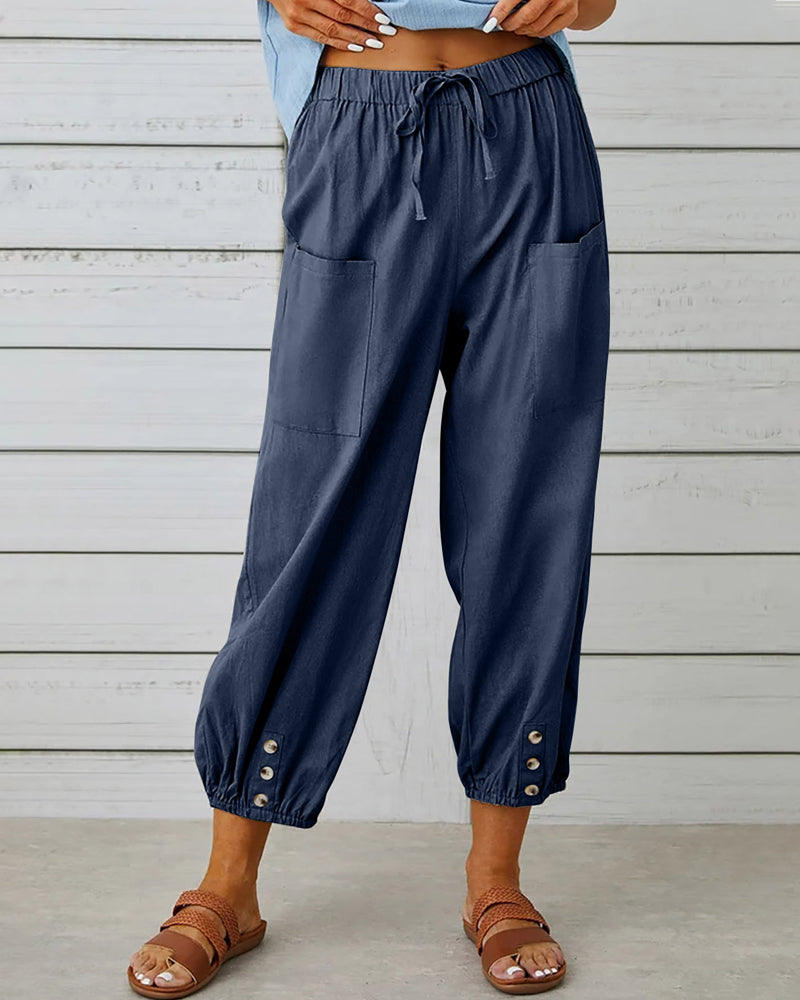 High-Waisted Women's Pants - Olivia