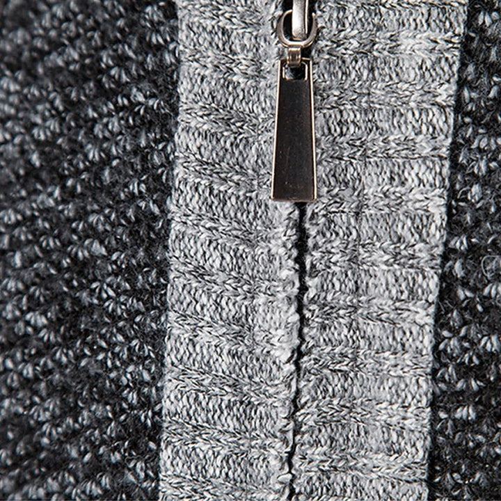 Wool Vest with Zipper and Sweater - Leon