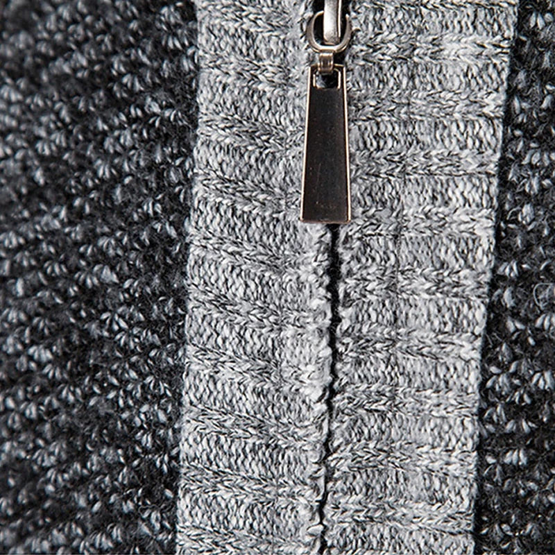 Wool Vest with Zipper and Sweater - Leon