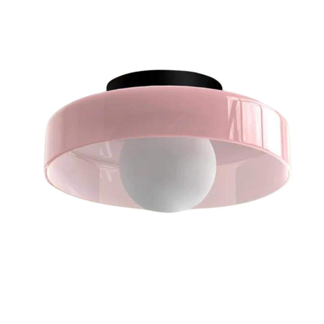 Ronde Plafondlamp met Stijlvolle Functionaliteit - LumiSphere