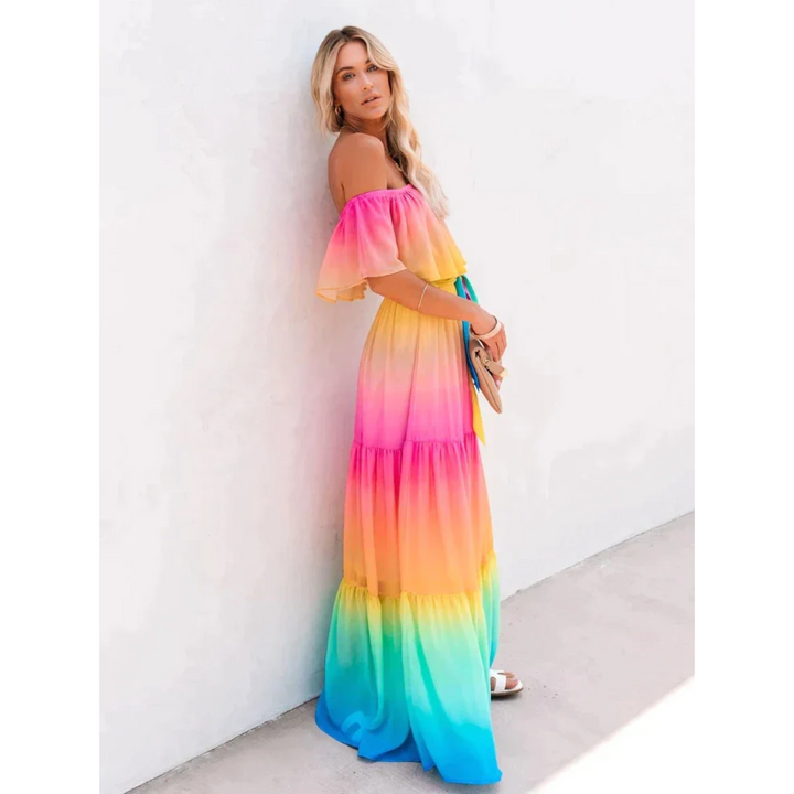 Multicolor Summer Dress with Flattering Fit – Alisha