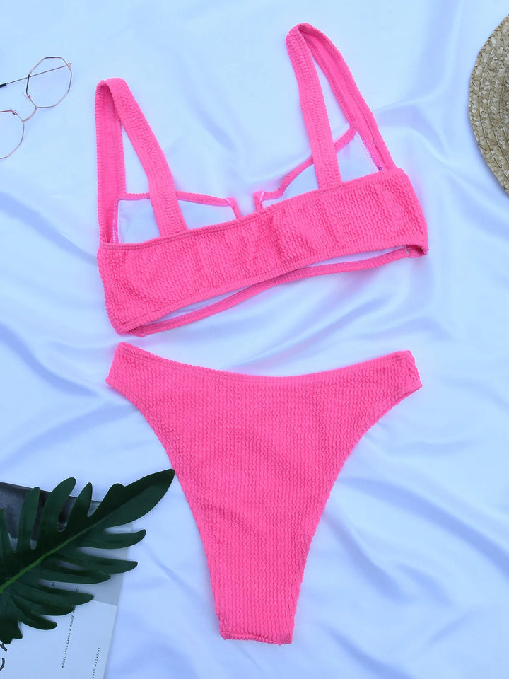 Sammy Jackson™ Haven Geribbelde Bikini | Stylowy i Klasyczny