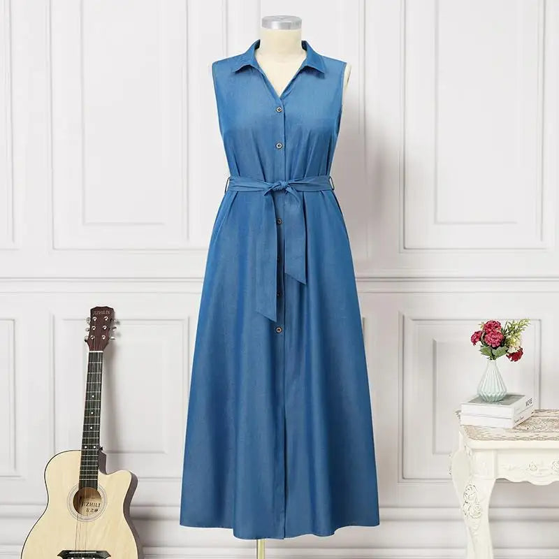Sammy Jackson™ Melissa Plus-Size Denim Dress | Stylish & Casual