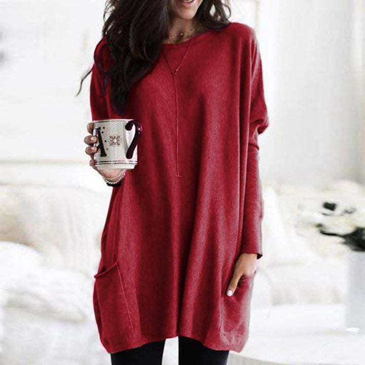 Oversized Women's Sweater with Pockets – Yara