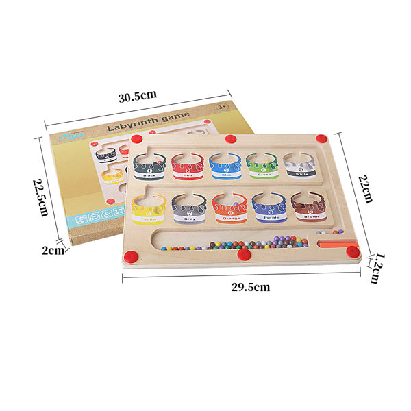 Magnetic Learning Maze for Color and Number Recognition - MazeMagic