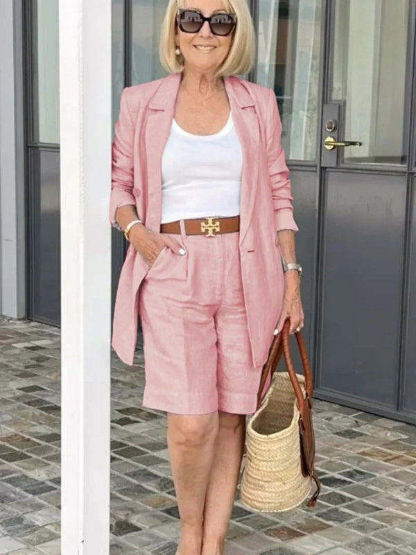 Trendy Women's Linen Summer Set – Camille