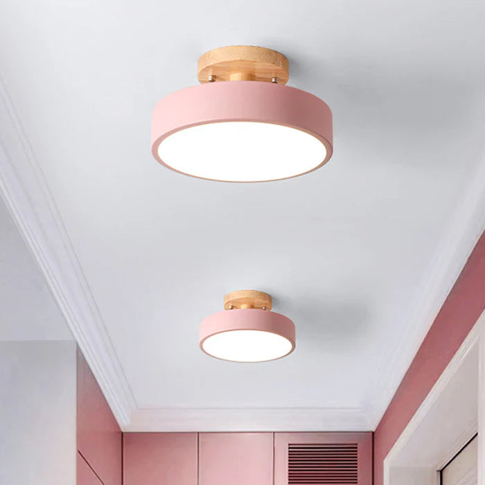 Skandynawska lampa sufitowa LED - NordWood