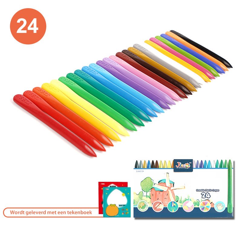 Naturalne Kolorowe Kredki Woskowe - EcoCrayons