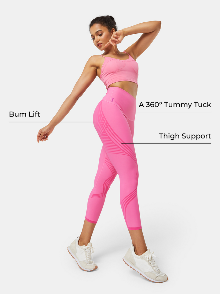 High-Waisted 7/8 Gym Leggings - Meredith