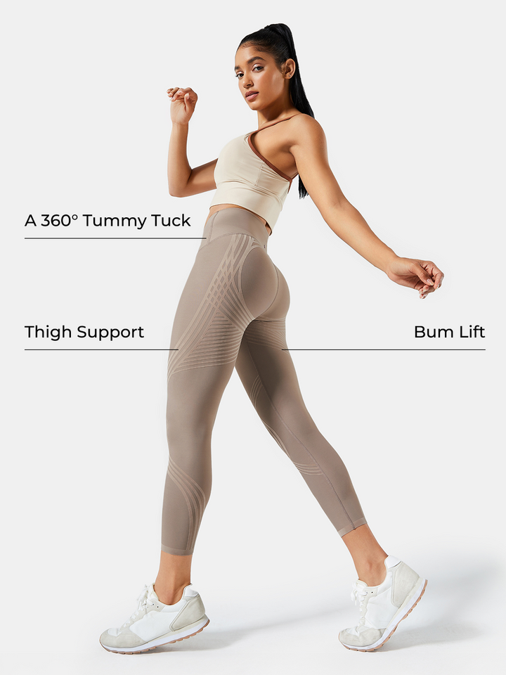 High-Waisted 7/8 Gym Leggings - Meredith