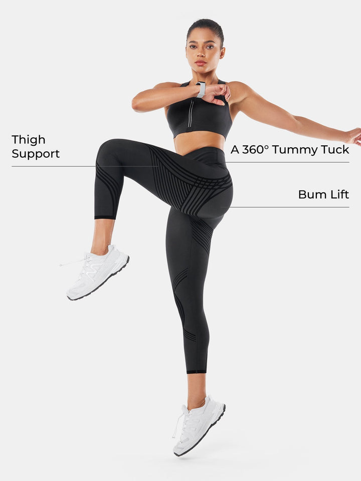 High-Waisted 7/8 Gym Leggings - Meredith