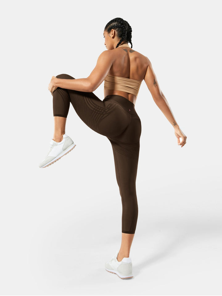 High-Waisted 7/8 Gym Leggings - Meredith