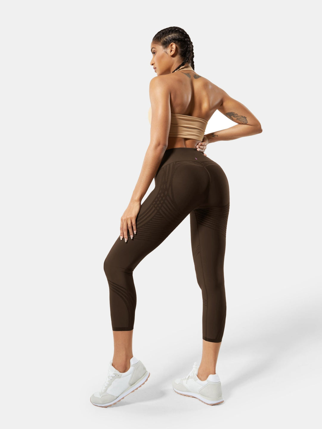 High-Waisted 7/8 Gym Leggings - Meredith