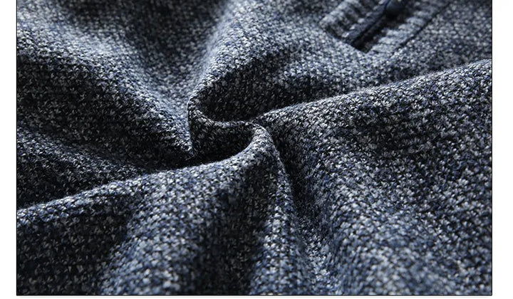 Sweter Sammy Jackson™ Bart | Wełniany sweter z półzamkiem