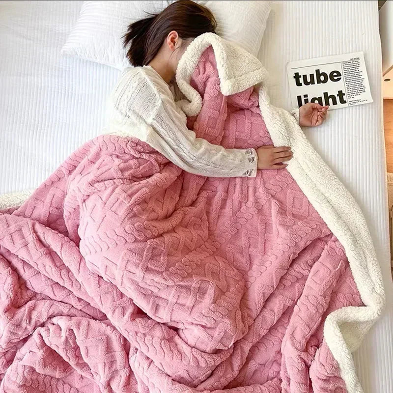 Dikke Winter Lamswollen Deken - WarmWool