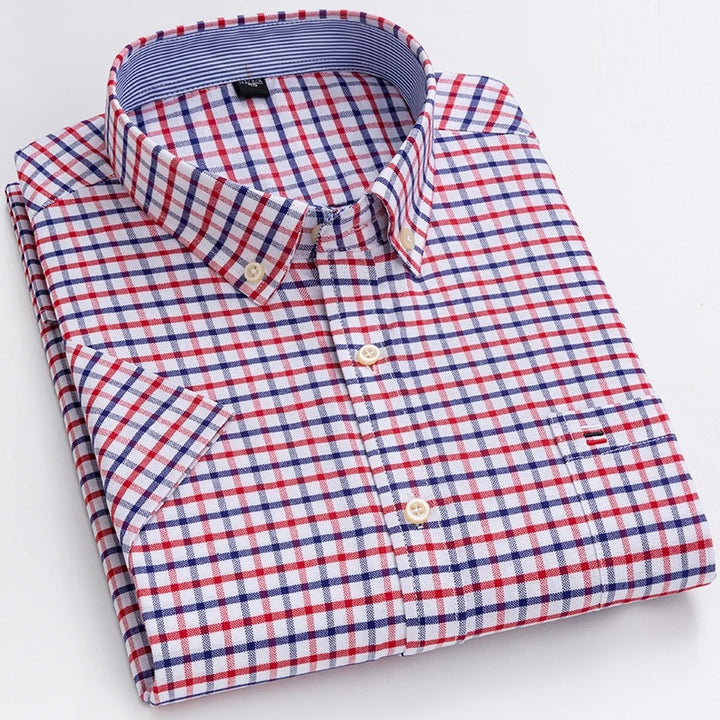 Sammy Jackson™ Stan Plus Size Overhemd | Geruit & Trendy