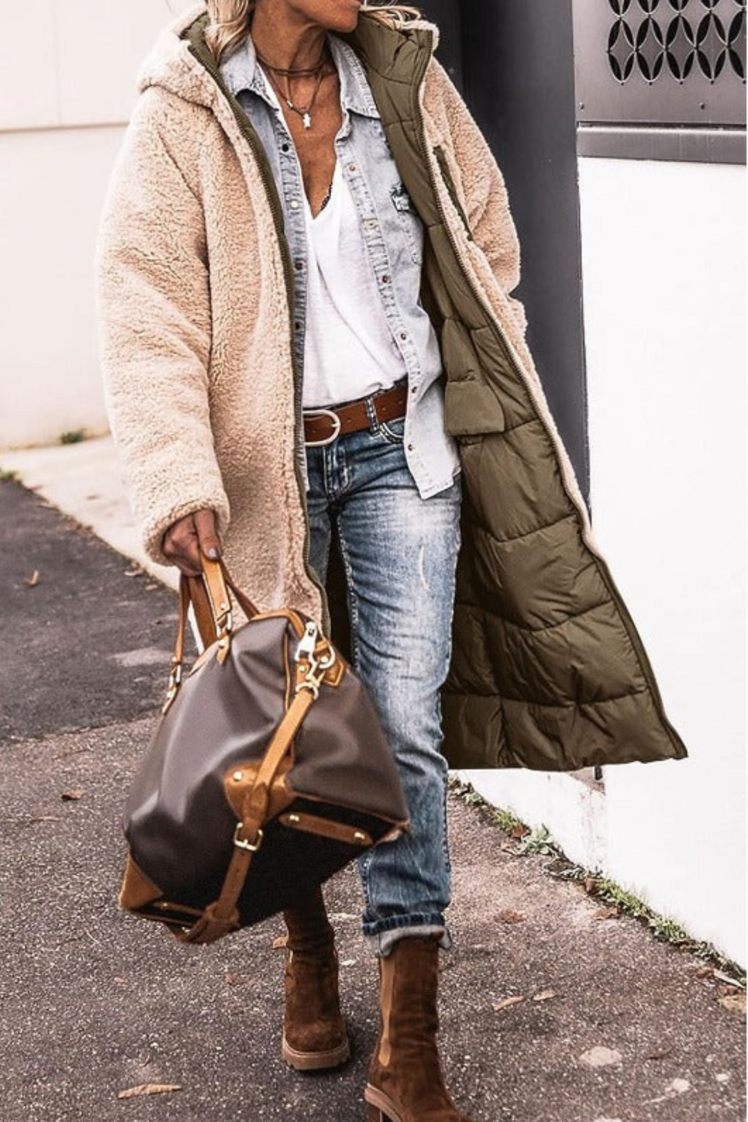 Trendy Reversible Women's Winter Coat - Sofia