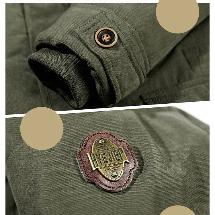 Sammy Jackson™ Julian zimowa parka | Długa zimowa kurtka z bawełny