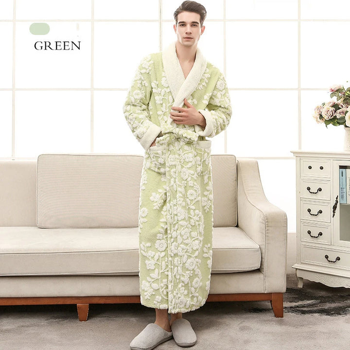 Sammy Jackson™ Szlafrok Jacquard | Ciepły i wygodny szlafrok z polaru
