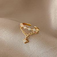 Złoty sześciokątny łańcuszek - Lyra