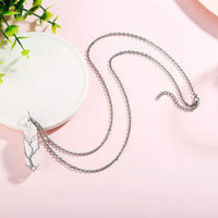 Stylish Crystal with Tree of Life Gemstone Necklace - Elara