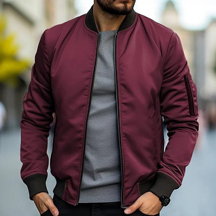 Men's Bomber Jacket with Arm Pocket – Jaron