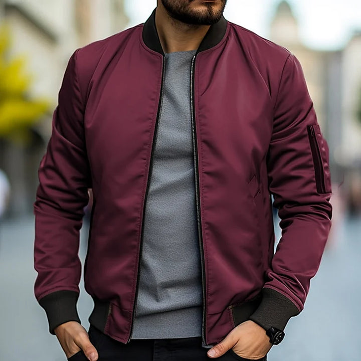 Men's Bomber Jacket with Arm Pocket – Jaron