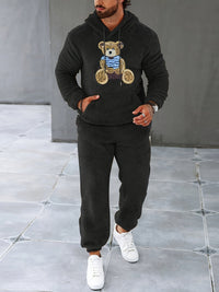 Fuzzy Fleece Two-Piece Outfit Set - Logan