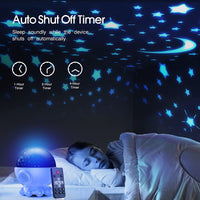 LED Nachtlamp met Oceaan- & Sterrenhemelprojectie + Muziekfunctie - DreamAura