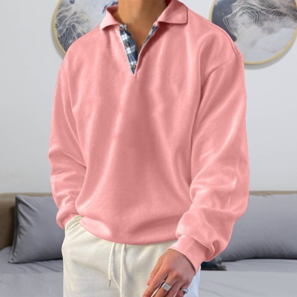Casual Men's Polo Sweater - Oliver
